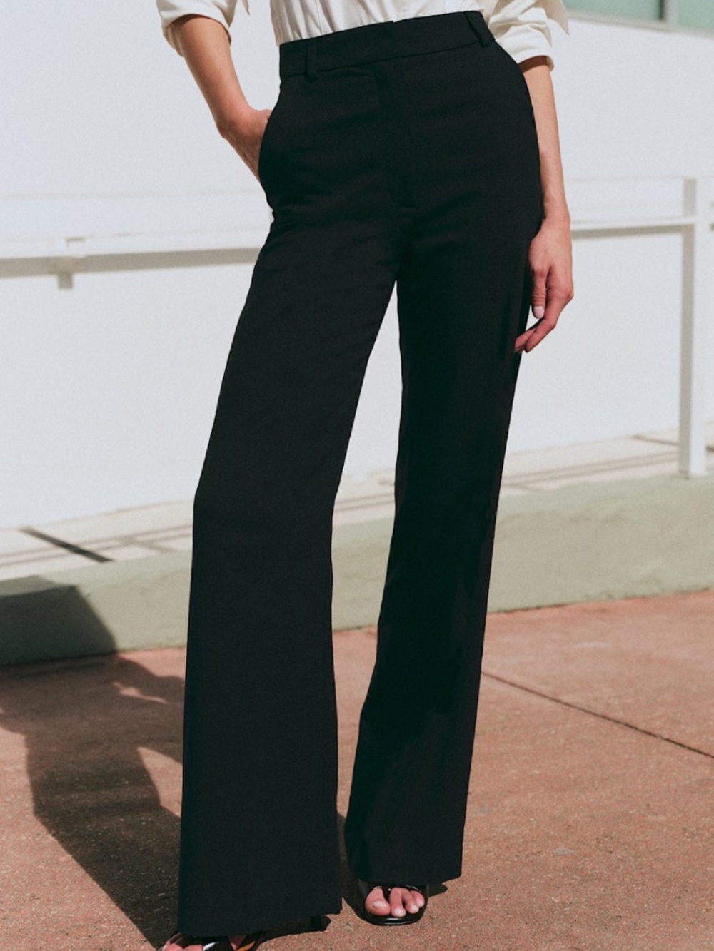 Sezane Matheo Trousers Black - Size 6